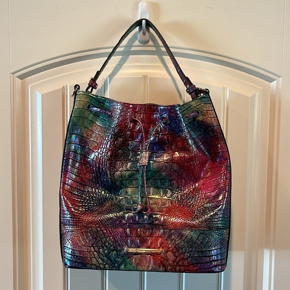 Stunning Melbourne Collection Argyle Marlowe Shoulder Bucket Bag *no strap - Picture 3 of 15
